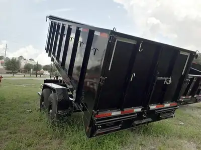 83x16 dump trailer with 4 ft sides