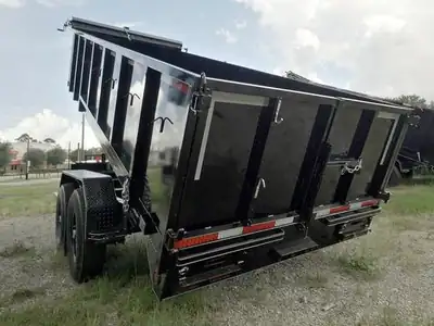 83x16 dump trailer with 3 ft sides