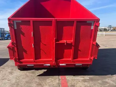 Dump trailer rear barn doors