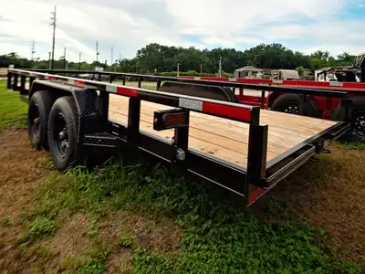 83x20 heavy-duty trailer with wood deck