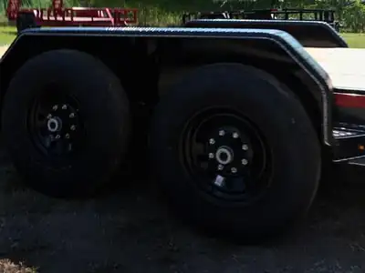 24 ft car hauler on tandem axles