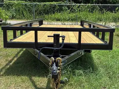 Utility trailer, rear view