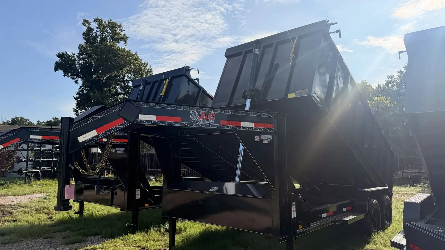 J&C gooseneck dump trailer