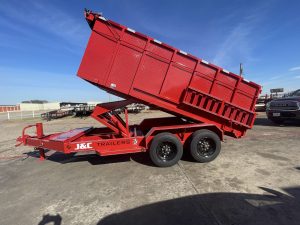 Red Dump Trailers